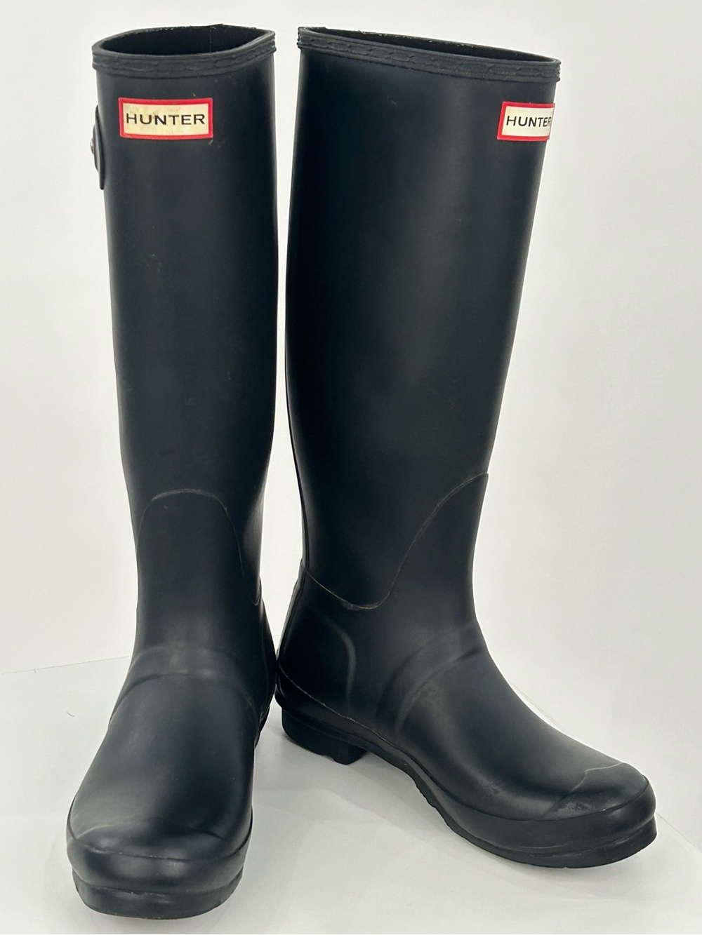 Hunter Original Tall Rain Boots Women’s 7 Black Matte Waterproof UK 5 EU 38